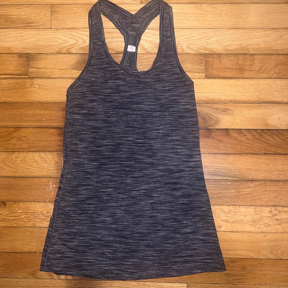 Lululemon Athletica Charcoal Racerback Tank Top